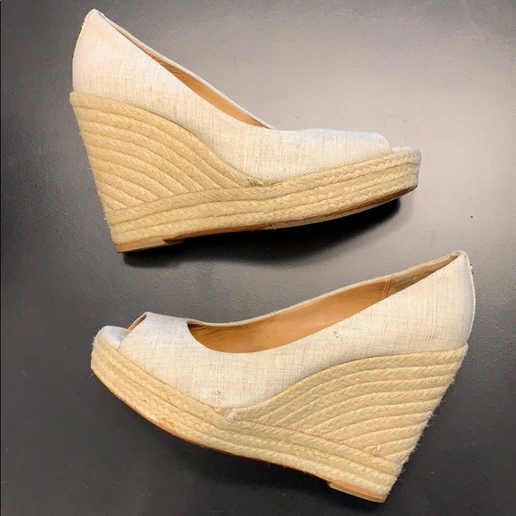 Coach Linen Wedges - Picture 4 of 8